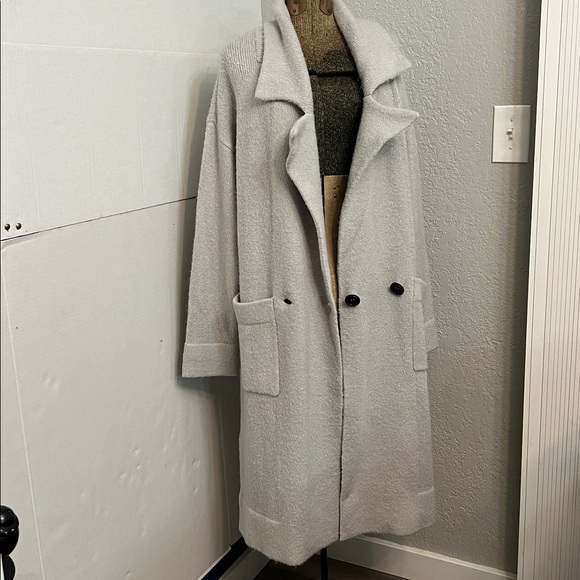 SHOW ME YOUR MUMU SWEATER JACKET GRAY KNIT CARDIGAN COAT SIZE SMALL - Picture 7 of 17